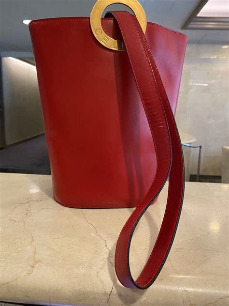 celine bucket shoulder bag|Celine shoulder bag vintage.